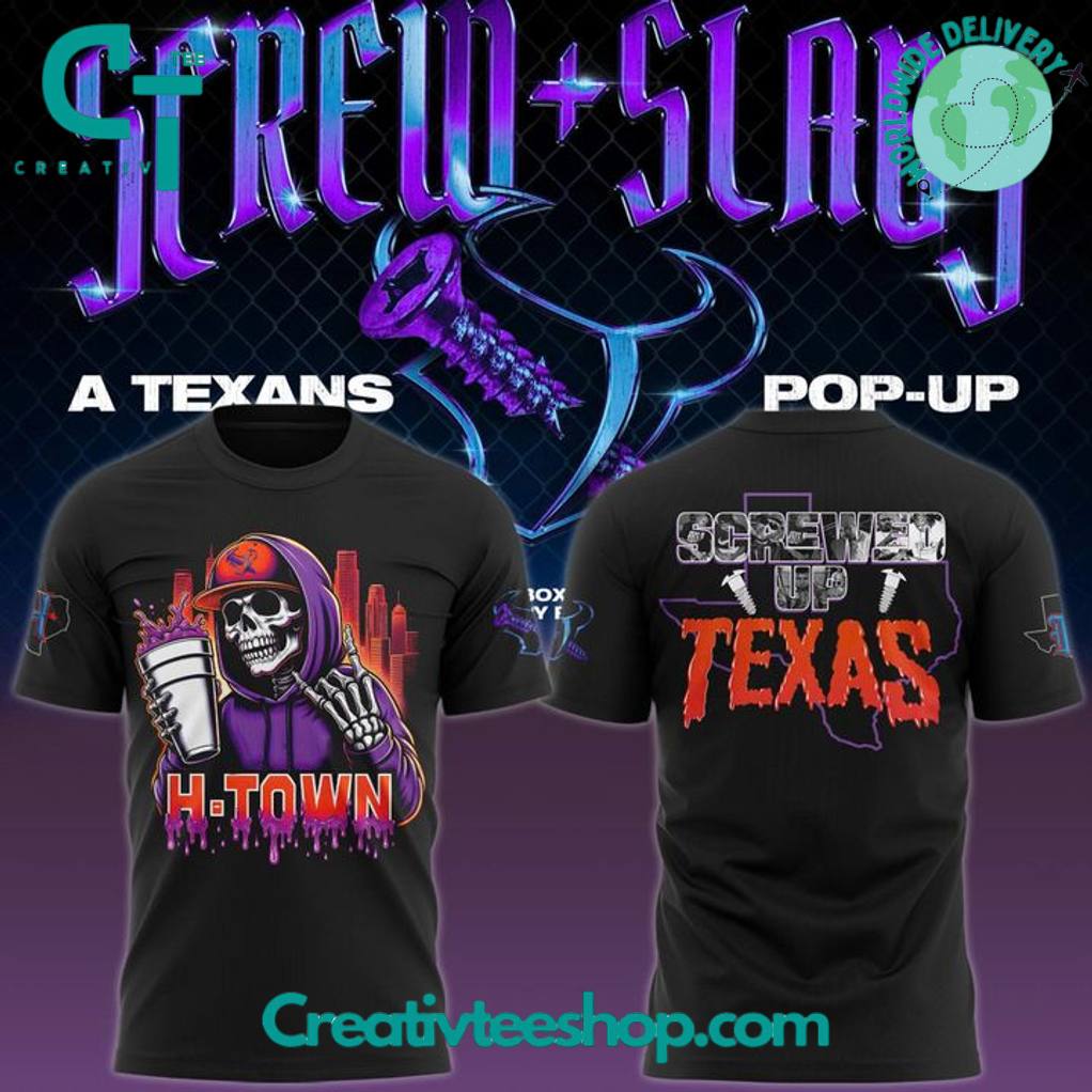 Houston Texans H-Town x DJ Screw Special Black Shirt