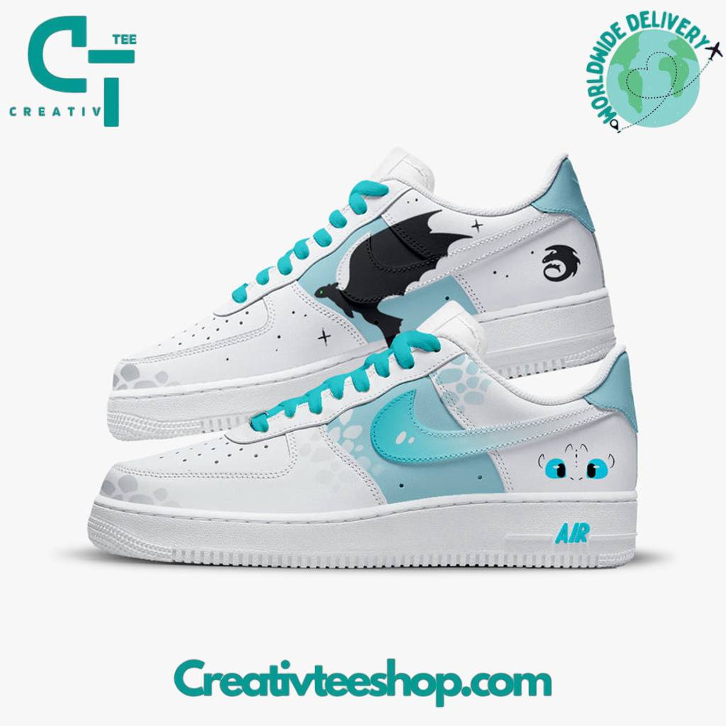 How to Train Your Dragon – Light Fury Special Air Force 1 Sneaker