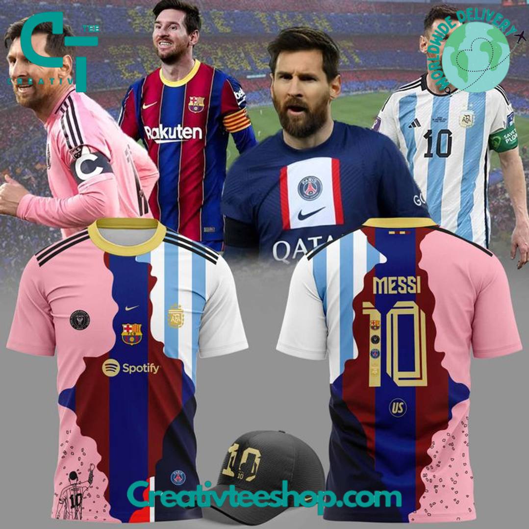 Lionel Messi All Team in Career Special Edition Soccer Jersey