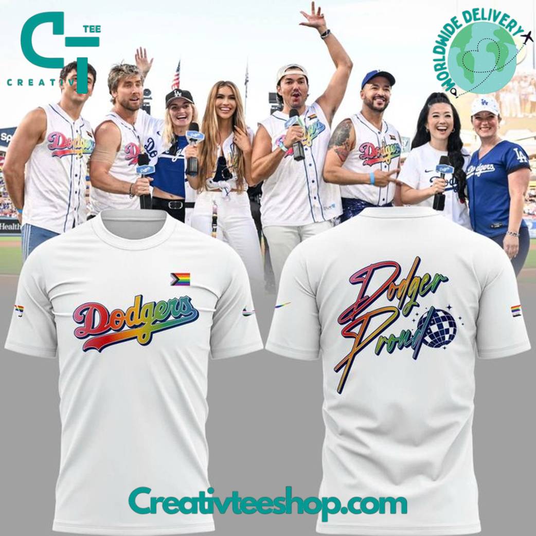 Los Angeles Dodgers Pride Night Dodgers Proud Special Tee