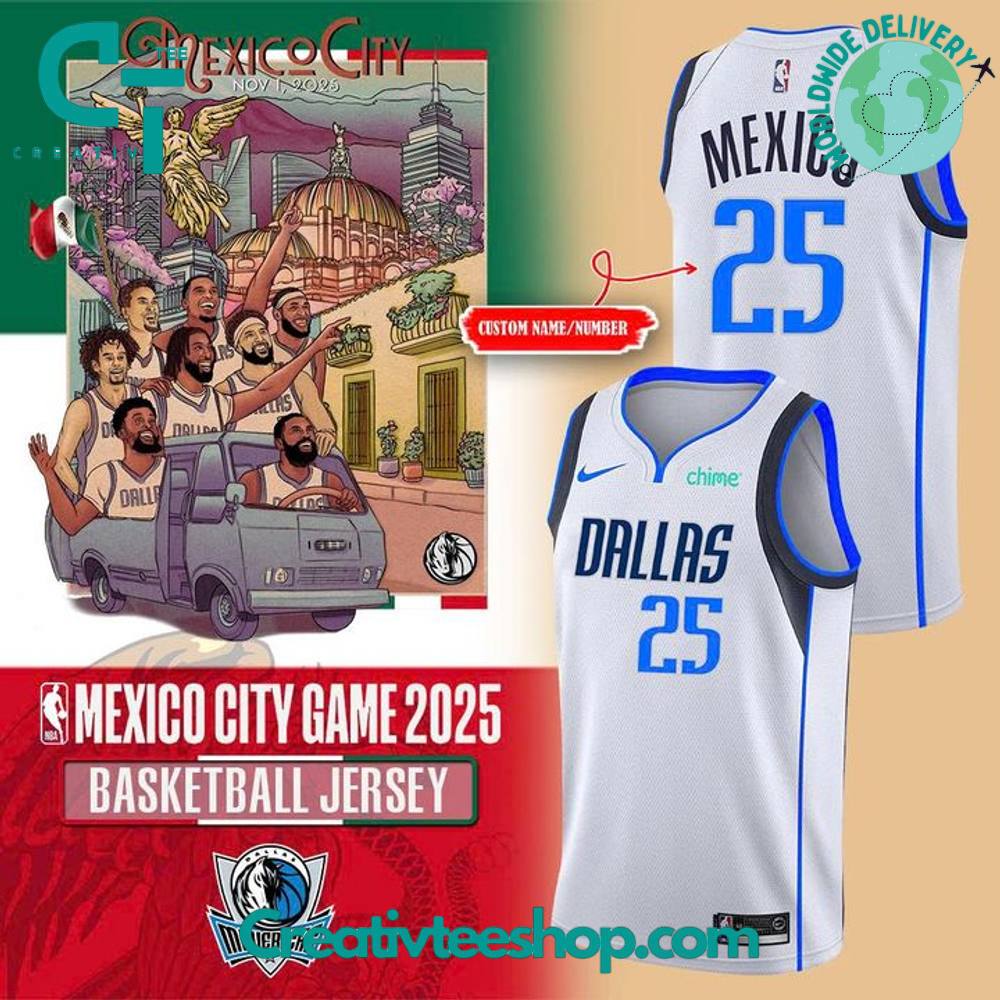 Dallas Mavericks x Mexico City Game 2025 Custom Basketball Jersey