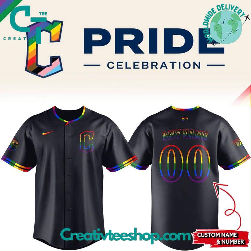 Cleveland Guardians Celebrate Pride Month Personalized Baseball Jersey