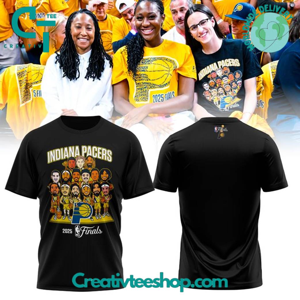 Indiana Pacers 2025 NBA Finals Special Black Tee