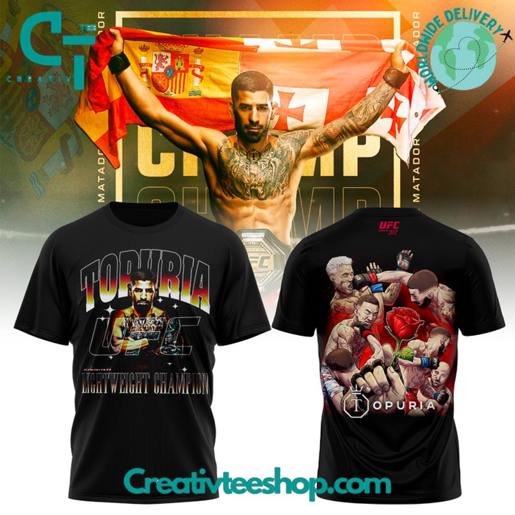 Ilia Topuria UFC 317 #AndNew World Men’s Lightweight Champion Winner T-Shirt