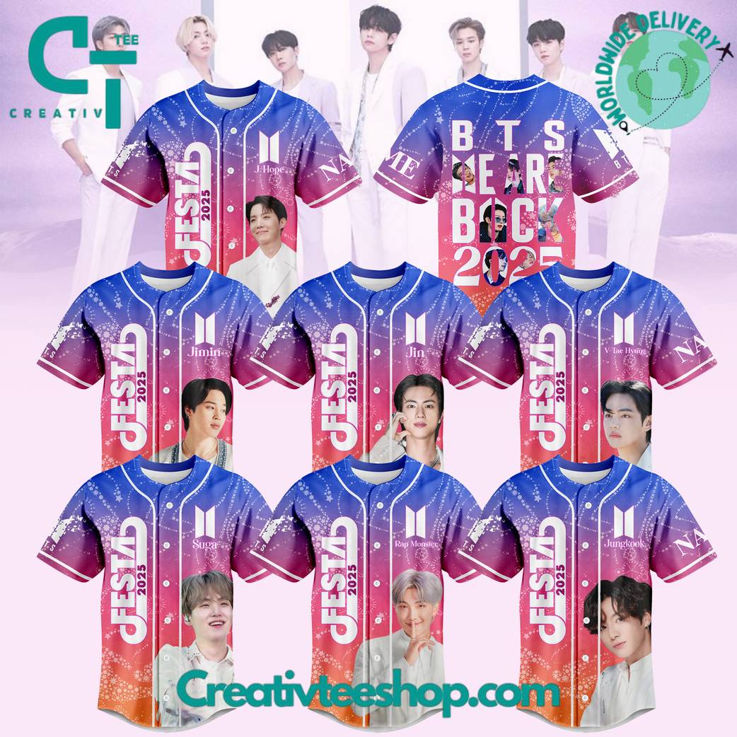 BTS “We Are Back” Tour 2025 Special Baseball Jersey