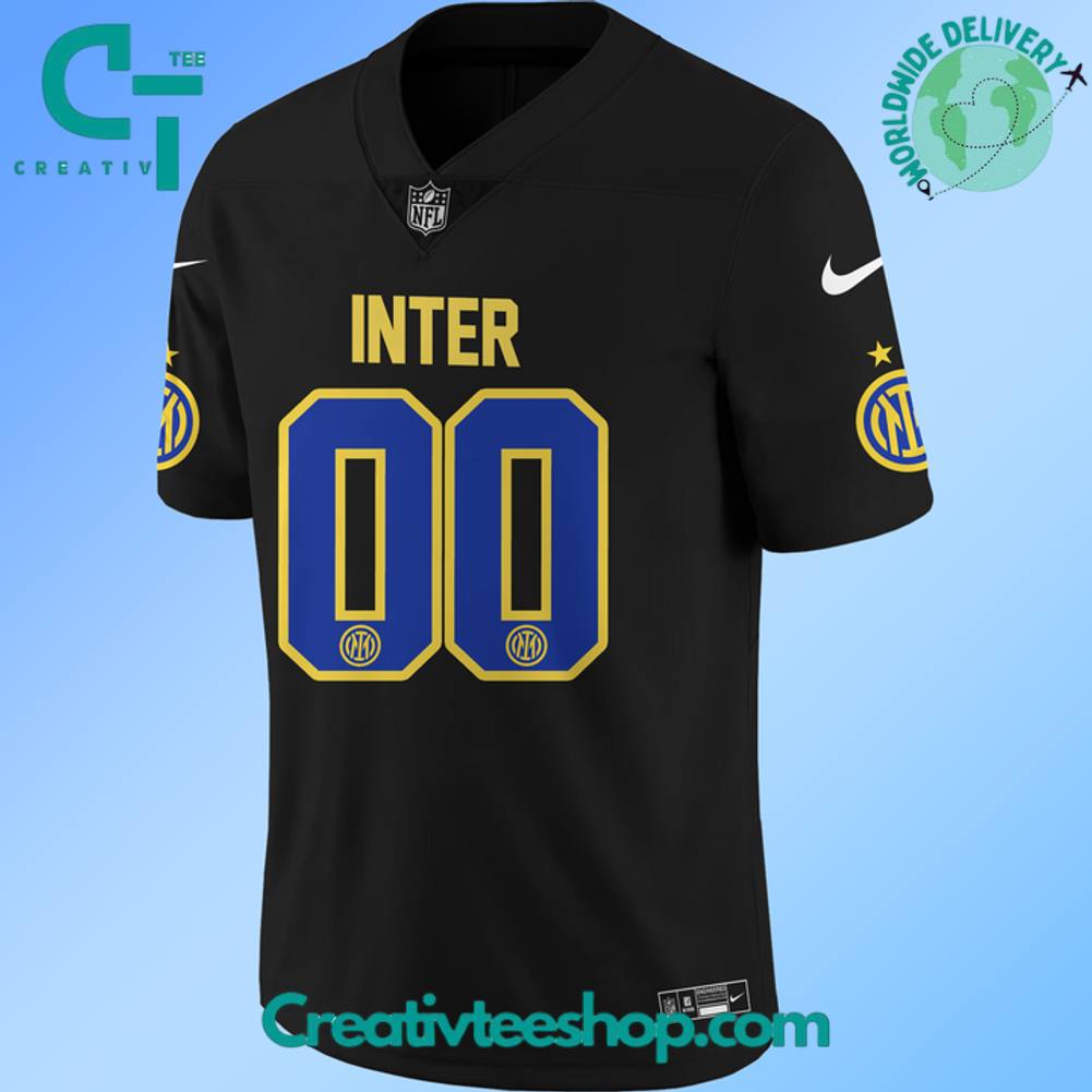 Inter Milan 2025 Soccer x NFL Game Limited Edition Football Jersey