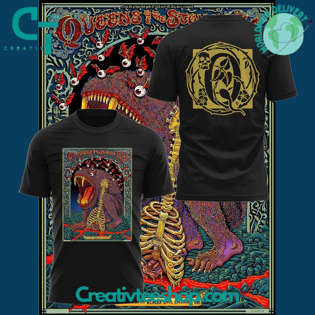 Queens of the Stone Age World Tour 2025 In Columbus Special Tee