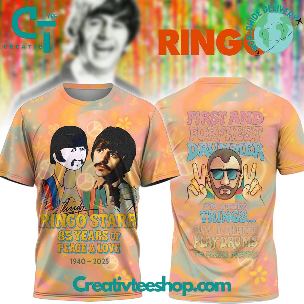 Ringo Starr 85 Years of Peage & Love Special Tee