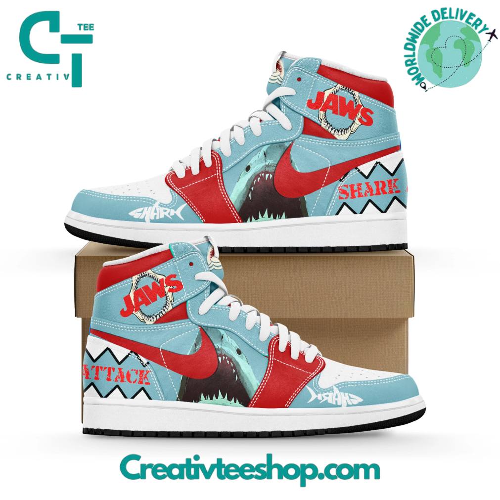 Jaws Movie Shark Attack Special Air Jordan 1 Sneaker