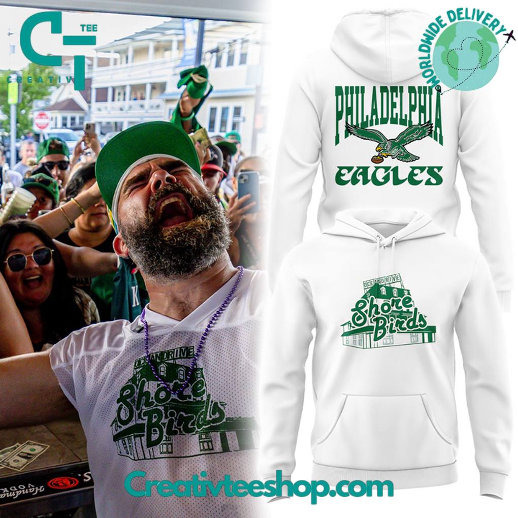 Philadelphia Eagles Shore Birds Special White Hoodie