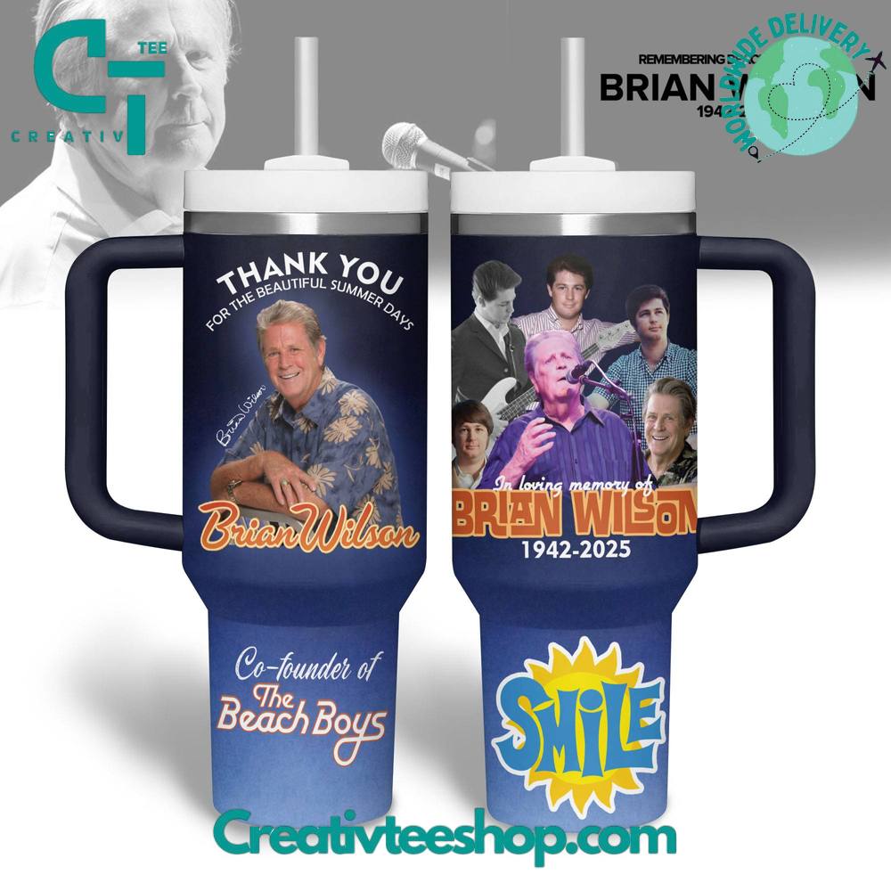 Brian Wilson “Thank you for the memories” Special Tumbler 40oz with Handle