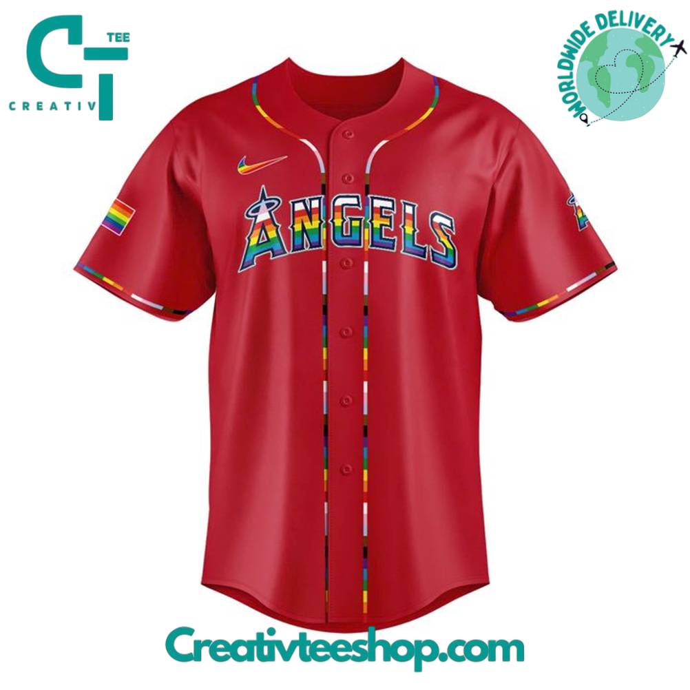 Los Angeles Angels Pride Night 2025 Limited Edition Baseball Jersey