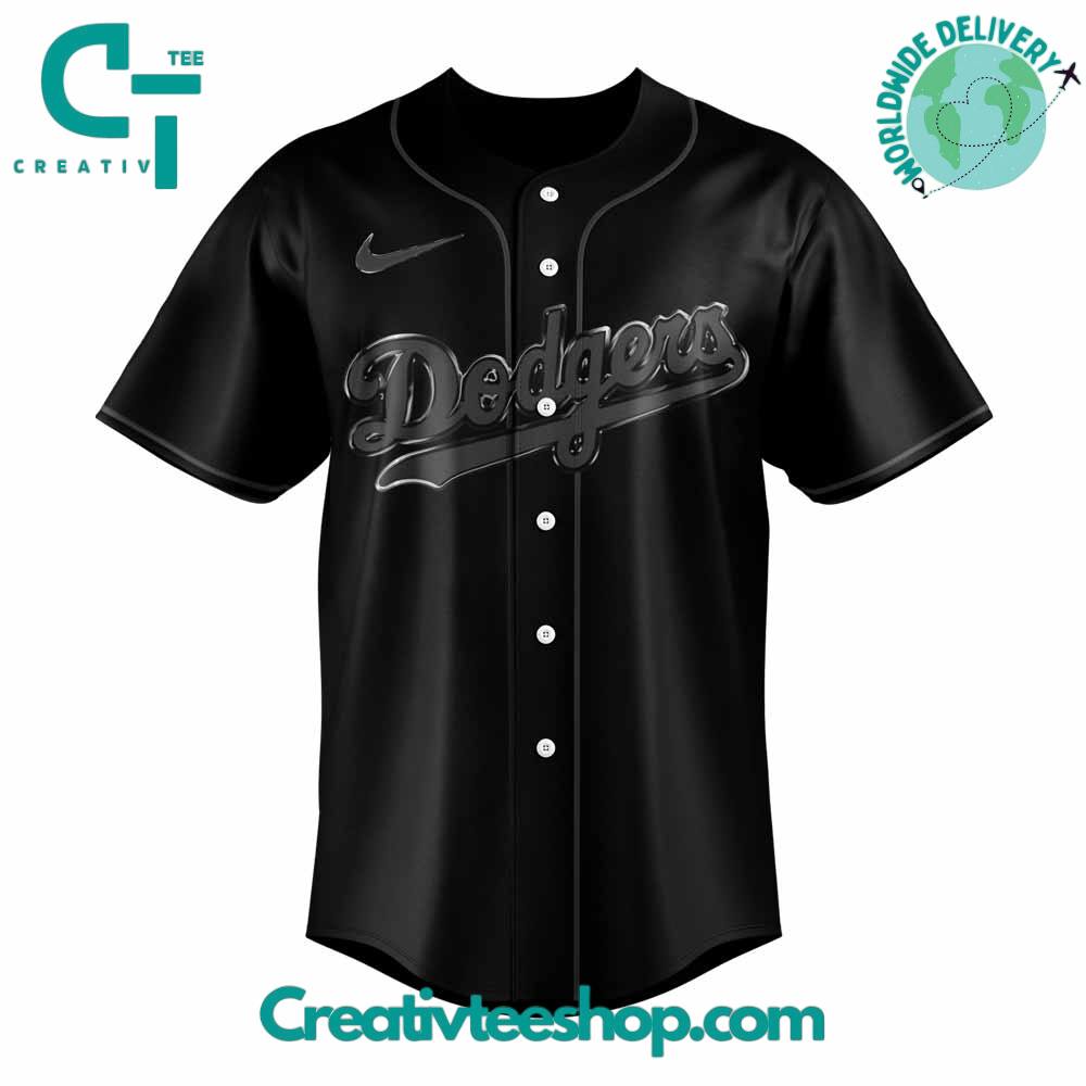Los Angeles Dodgers “Back In Black” Special Baseball Jersey