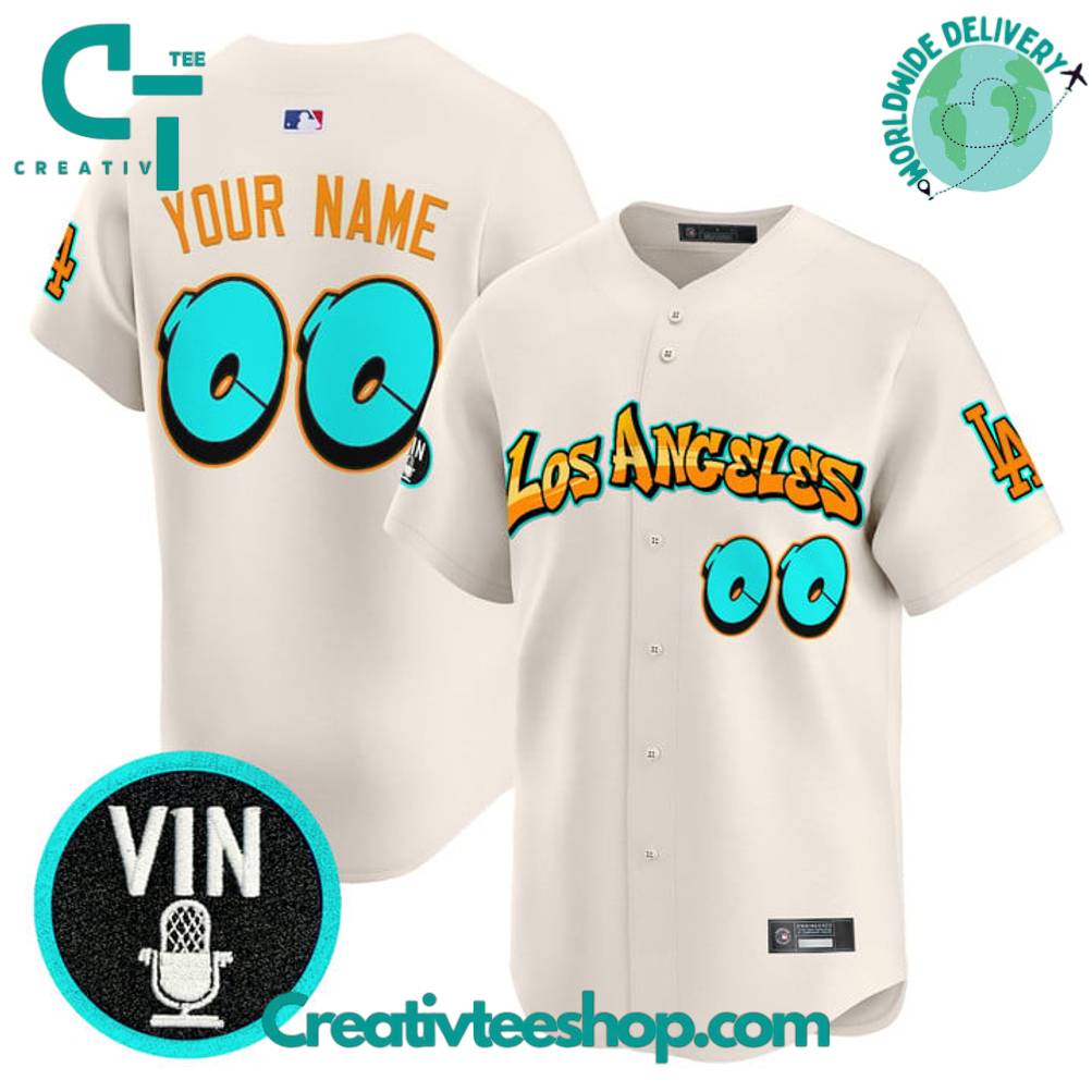Los Angeles Dodgers Graffiti Street Style Edition Special Baseball Jersey
