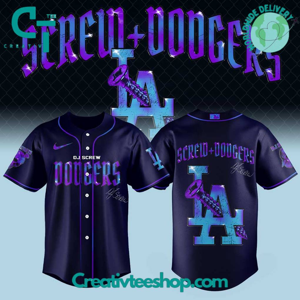 Los Angeles Dodgers Honor All-Time DJ Screw Signature Baseball Jersey
