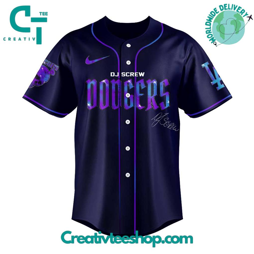 Los Angeles Dodgers Honor All-Time DJ Screw Signature Baseball Jersey