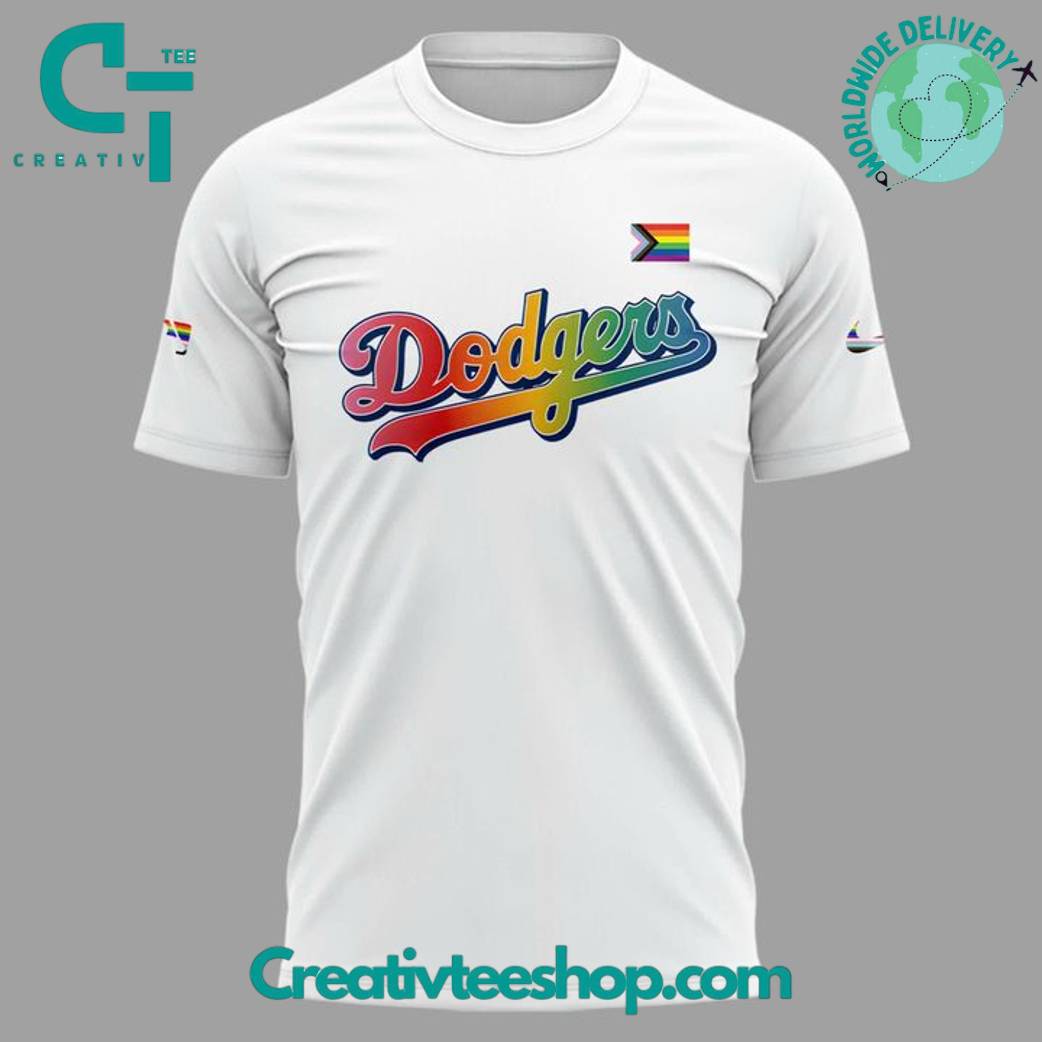Los Angeles Dodgers Pride Night Dodgers Proud Special Tee
