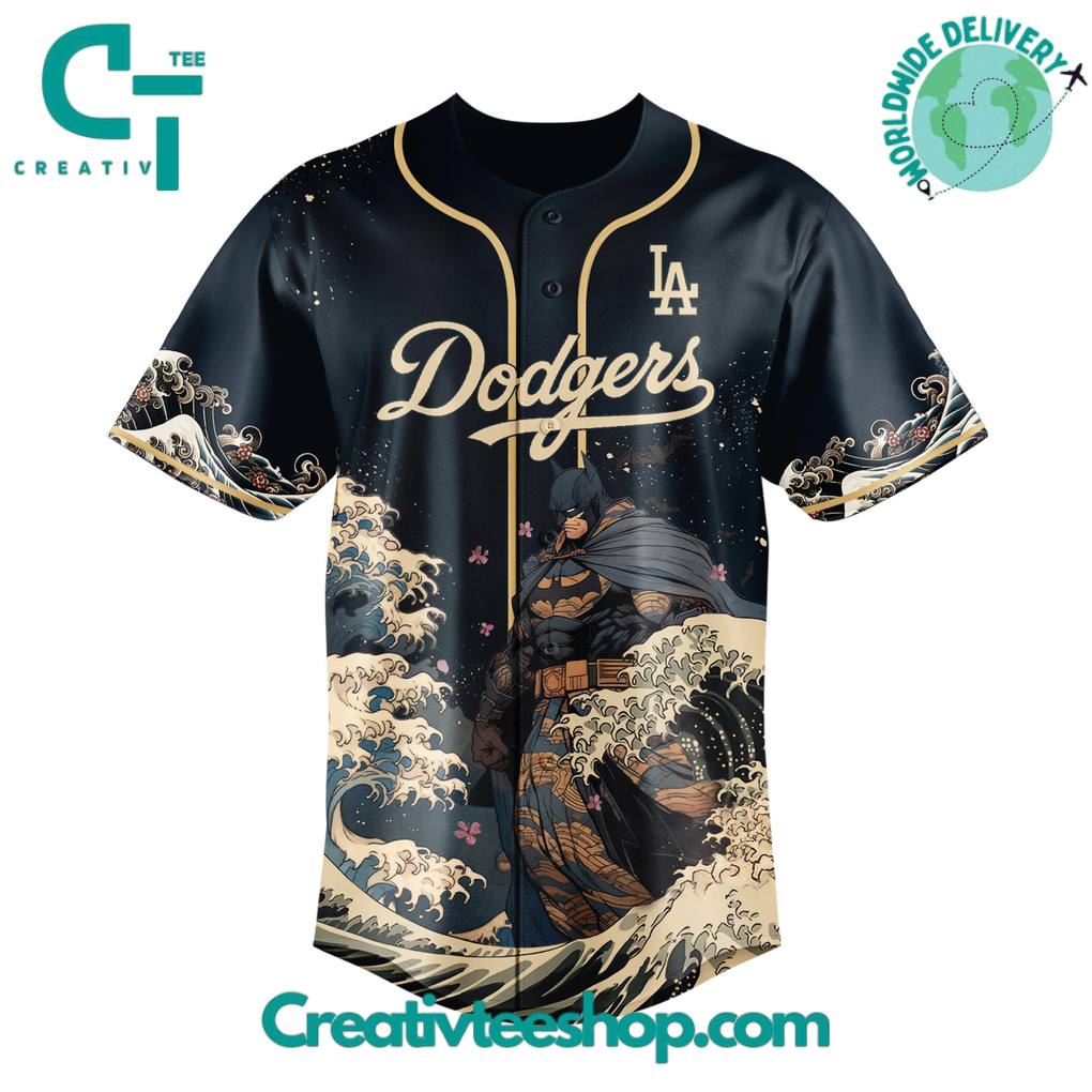 Los Angeles Dodgers x Batman Night Collaboration Special Baseball Jersey