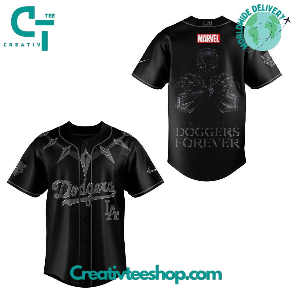 Los Angeles Dodgers x Black Panther “Wakanda Forever” Special Baseball Jersey