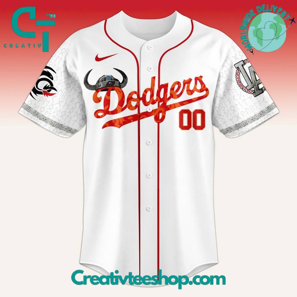Los Angeles Dodgers x How To Train Your Dragon 2025 Personalized Baseball Jersey