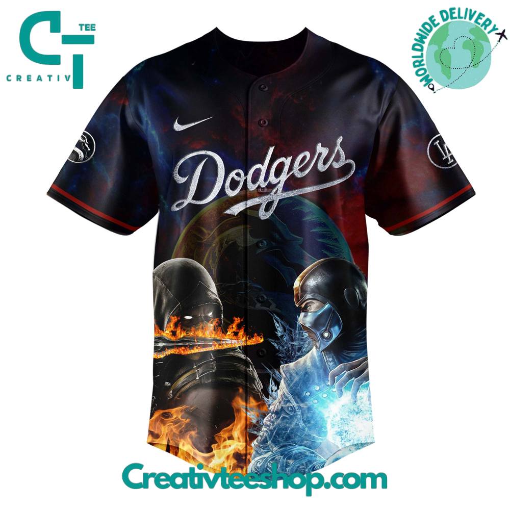 Los Angeles Dodgers x Mortal Kombat Night Limited Edition Baseball Jersey