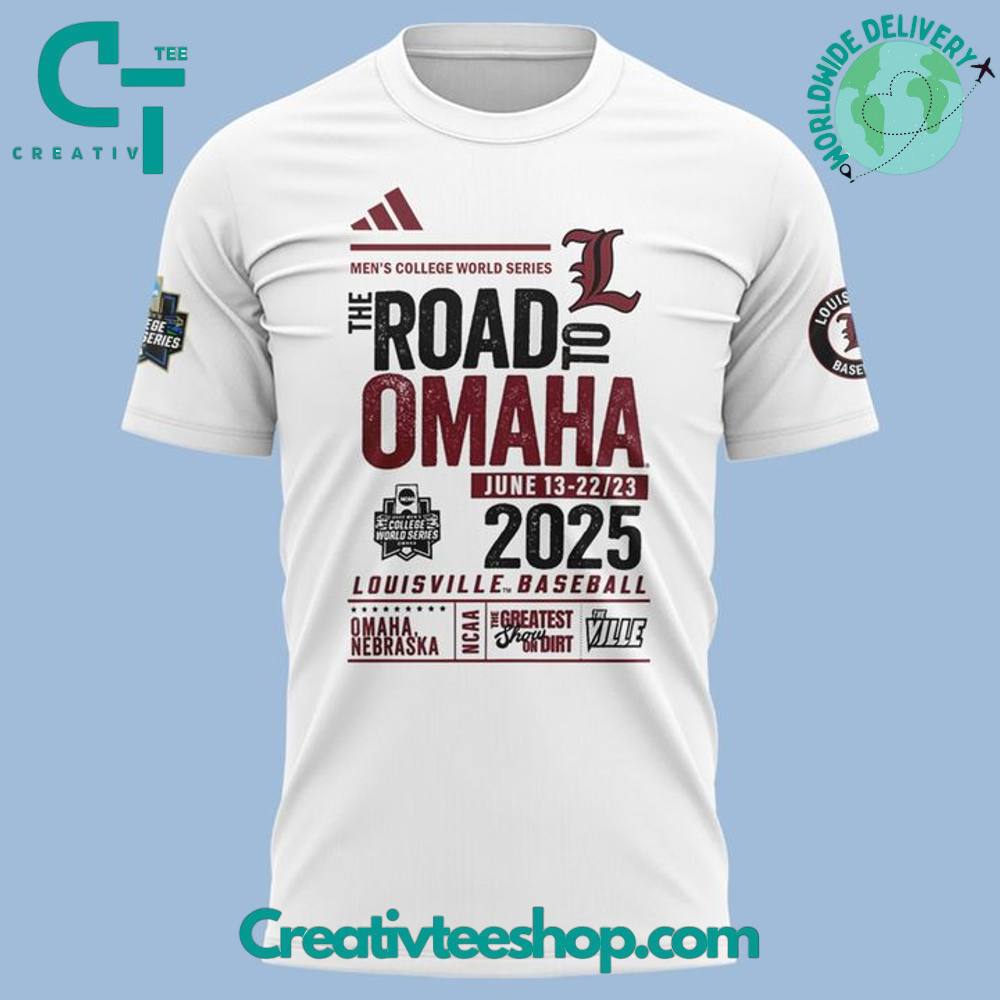 Louisville Cardinals Getting the crew ready for Omaha Special White Tee