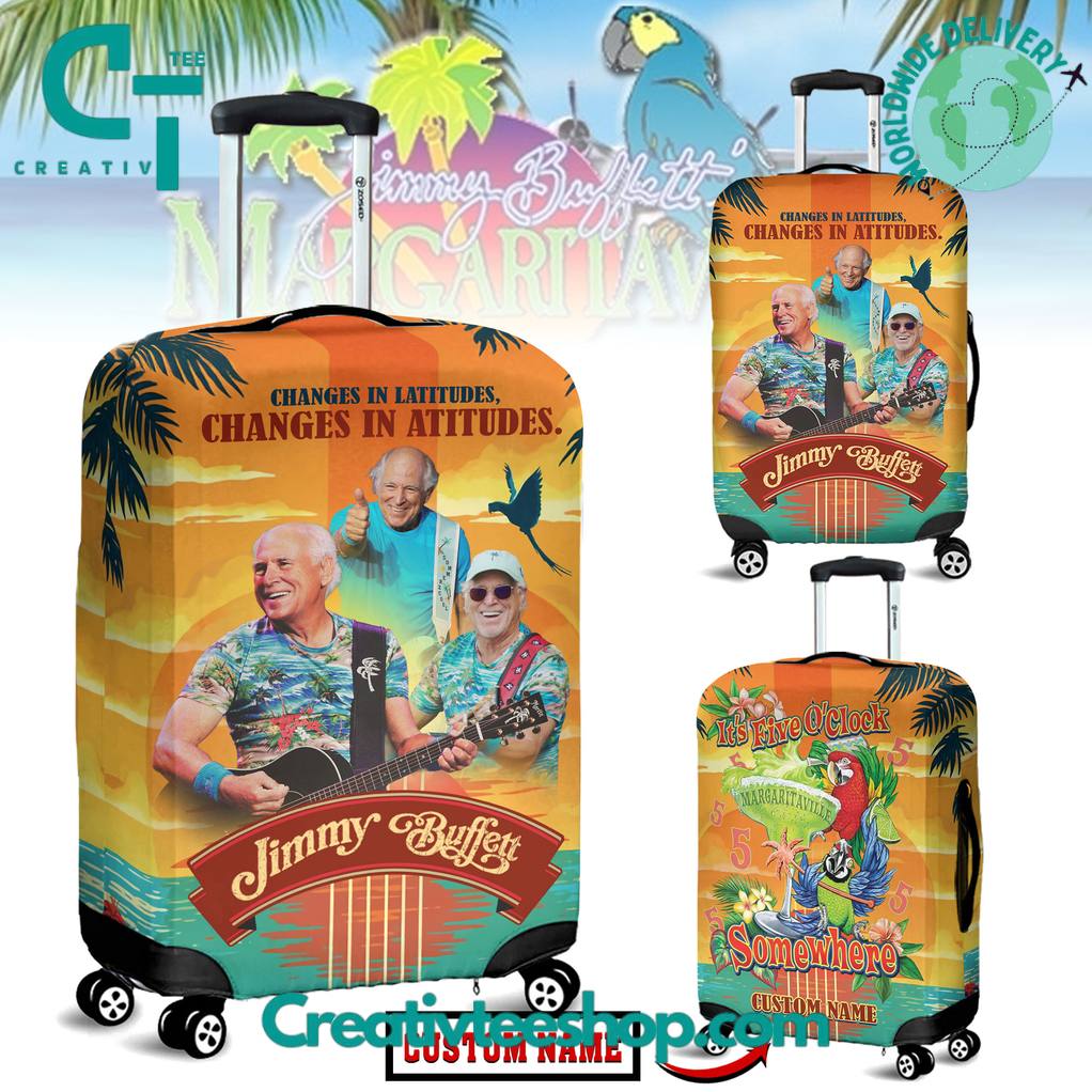 Jimmy Buffett “It’s Five o’clock Somewhere” Custom Luggage Cover