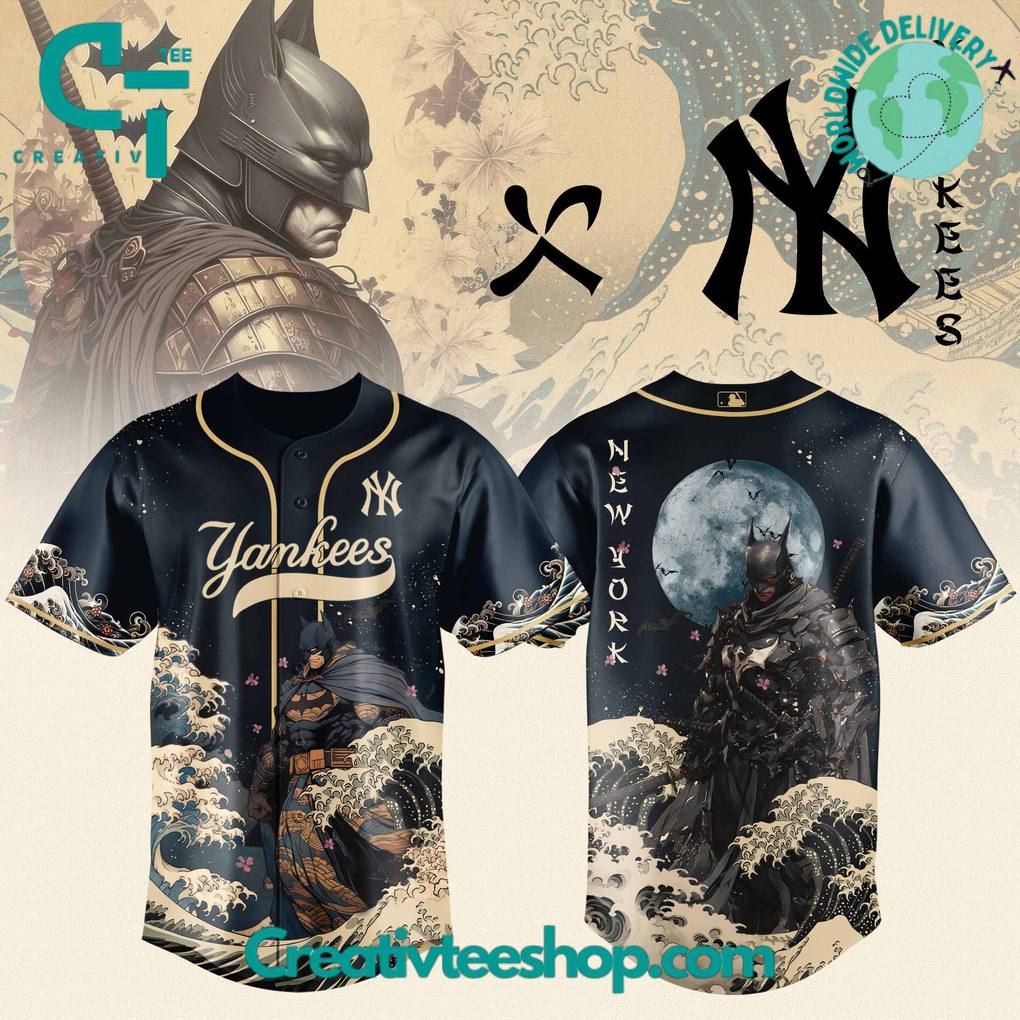 MLB All Teams x Batman Night Collaboration Special Baseball Jersey