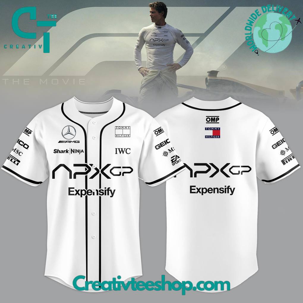 Mercedes F1 Team x F1 The Movie 2025 APXGP “Brad Pitt” Special Baseball Jersey