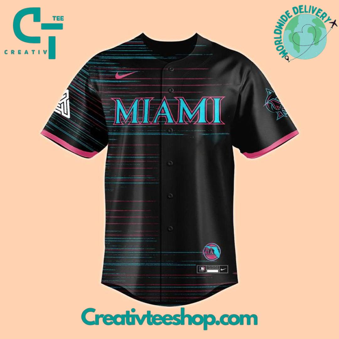 Miami Marlins x Chris Brown Breezy Bowl XX Concert Special Baseball Jersey