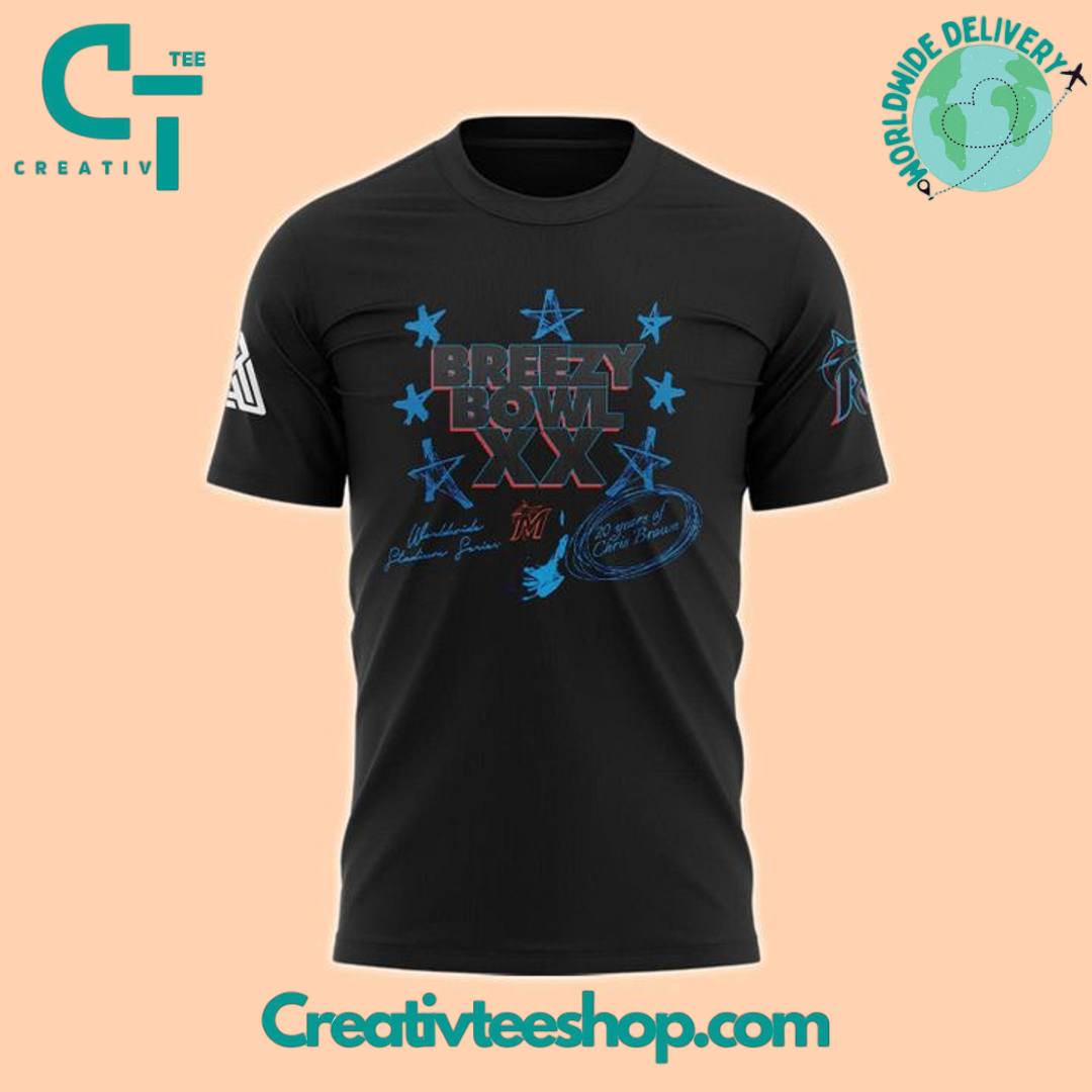 Miami Marlins x Chris Brown Breezy Bowl XX Concert Special Tee