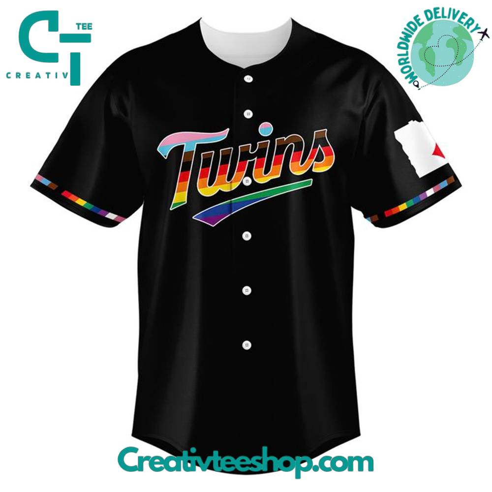 Minnesota Twins Pride Month 2025 Personalized Baseball Jersey