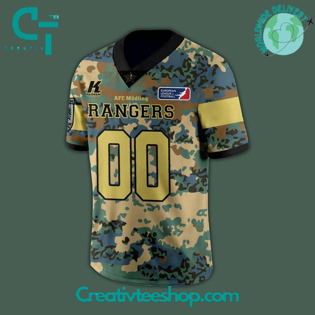 Modling Rangers Salute to Service 2025 Camo Football Jersey