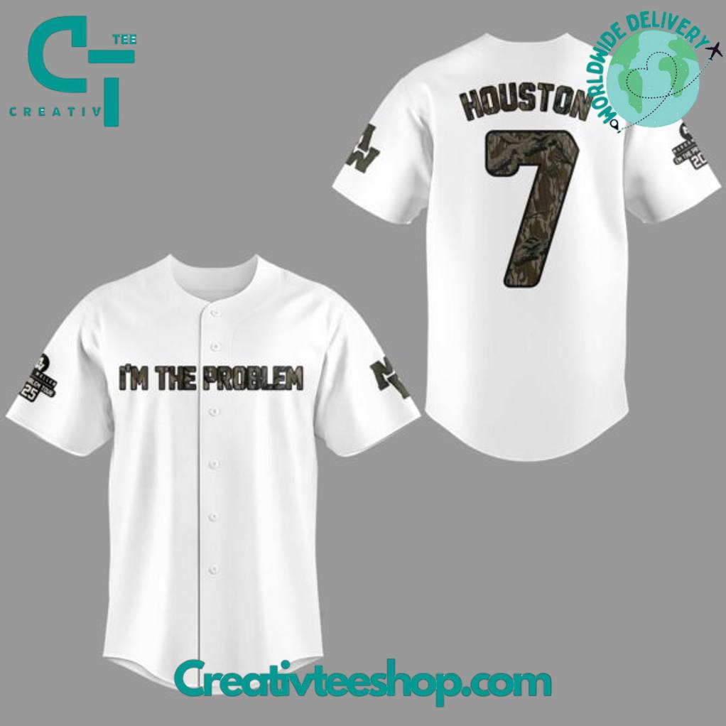 Morgan Wallen “I’m the Problem Tour” Live in Houston Special White Baseball Jersey