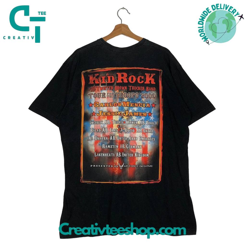 Morgan Wallen x Kidrock 2009 Tour For The Troops Special Tee