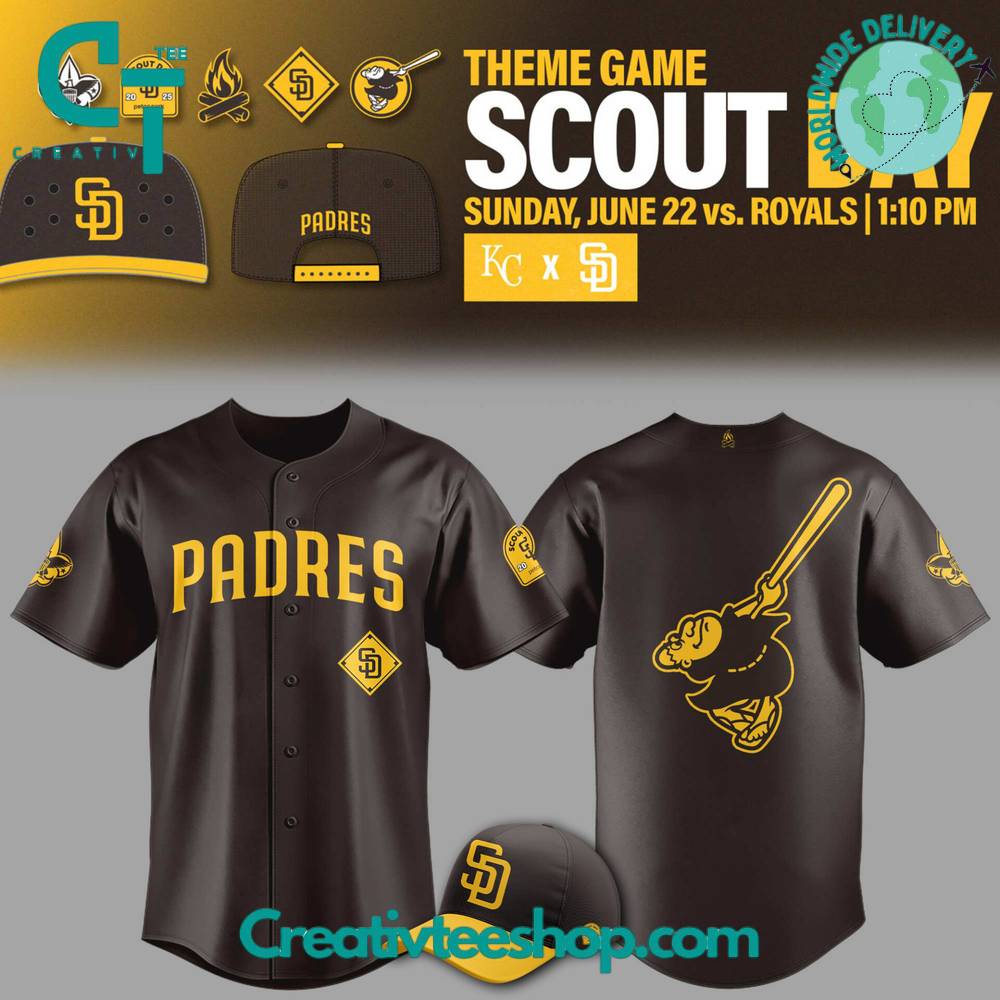 San Diego Padres x Scout Day 2025 Special Baseball Jersey