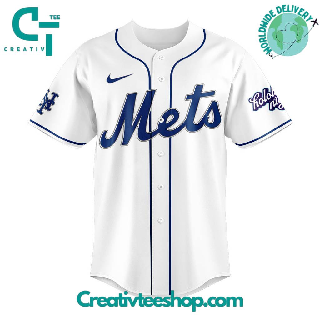 New York Mets Hololive Night Collaboration Special Baseball Jersey