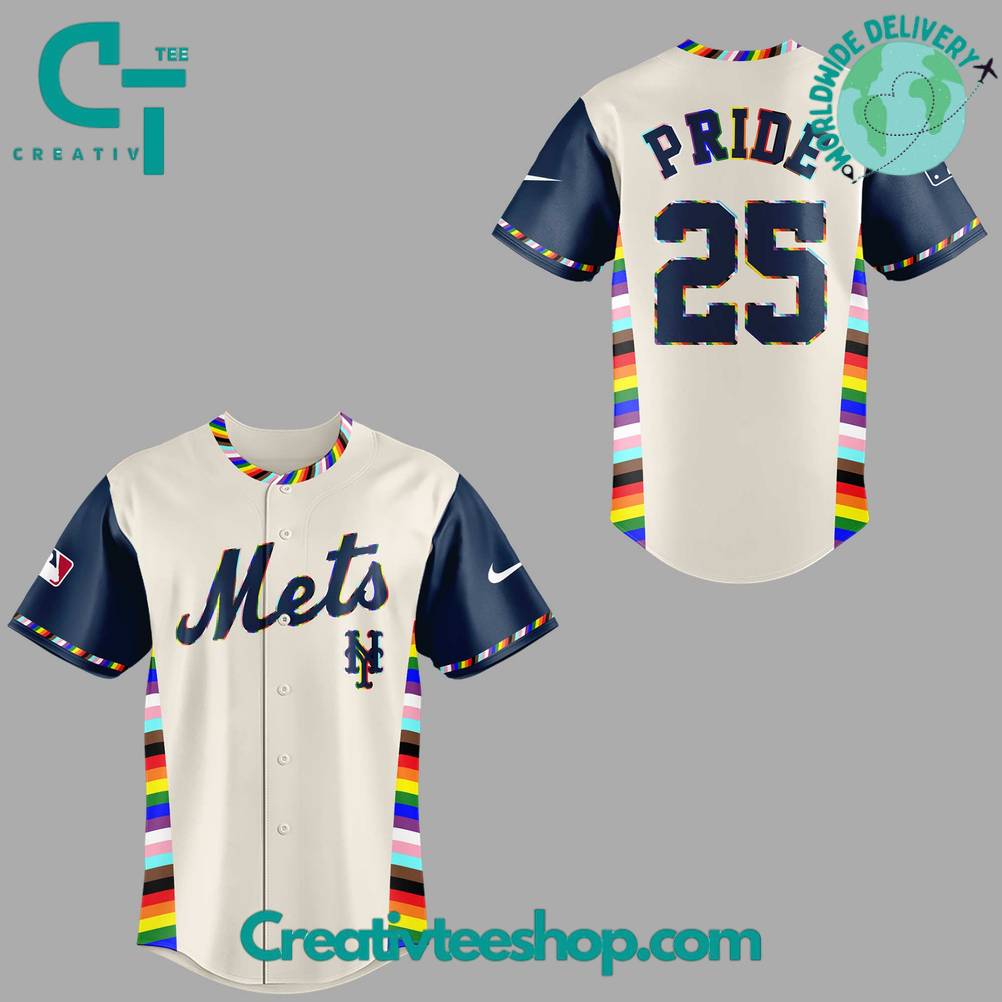 New York Mets Pride Month Special Baseball Jersey