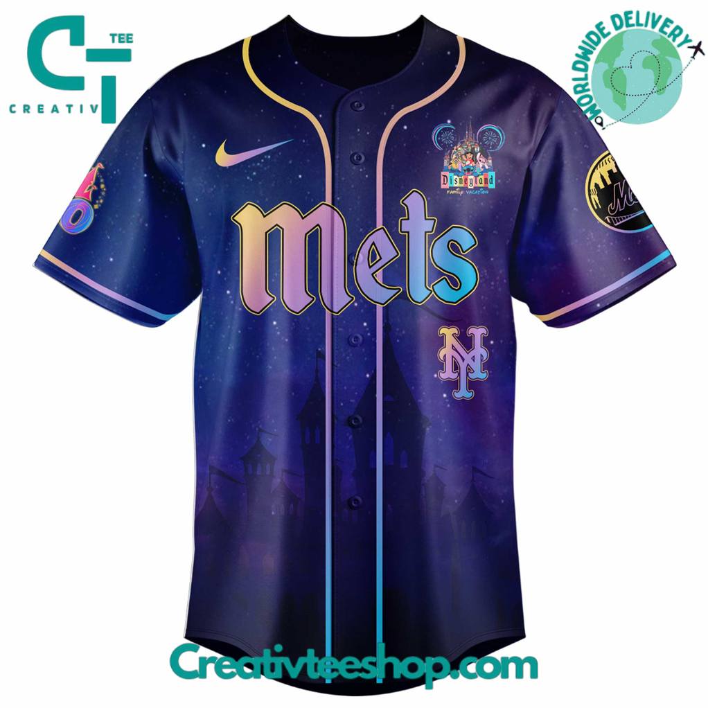 New York Mets x Disneyland 70th Anniversary Special Edition Baseball Jersey