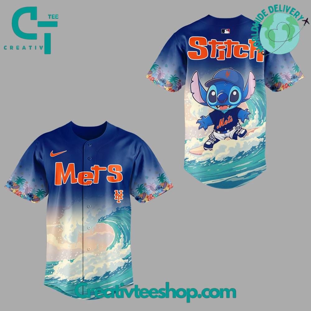 New York Mets x Stitch Surfing Special Baseball Jersey