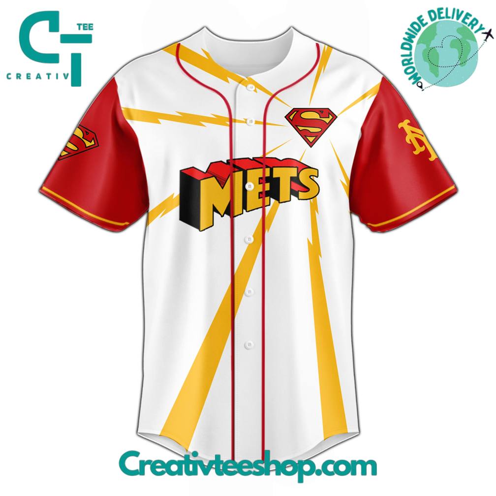 New York Mets x Superman Man of Steel Special Baseball Jersey