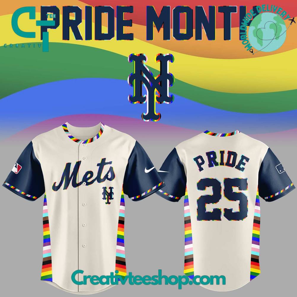 New York Mets Pride Month Special Baseball Jersey