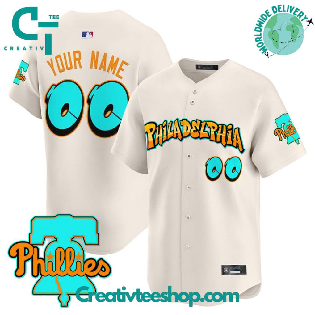Philadelphia Phillies Graffiti Broad Street Edition Special Baseball Jersey