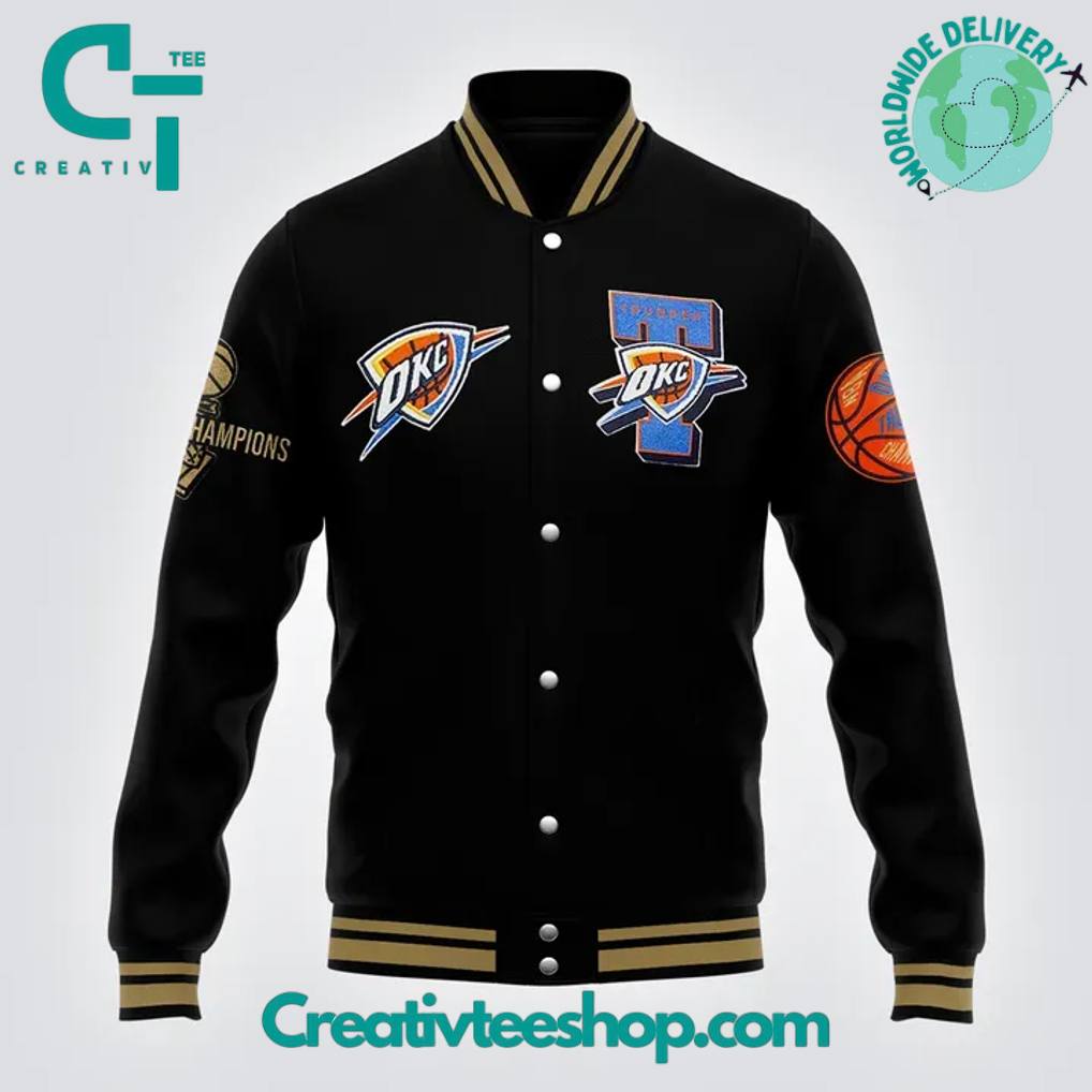 Oklahoma City Thunder 2025 NBA Champions “Won for the City” Limited Edition Baseball Jacket