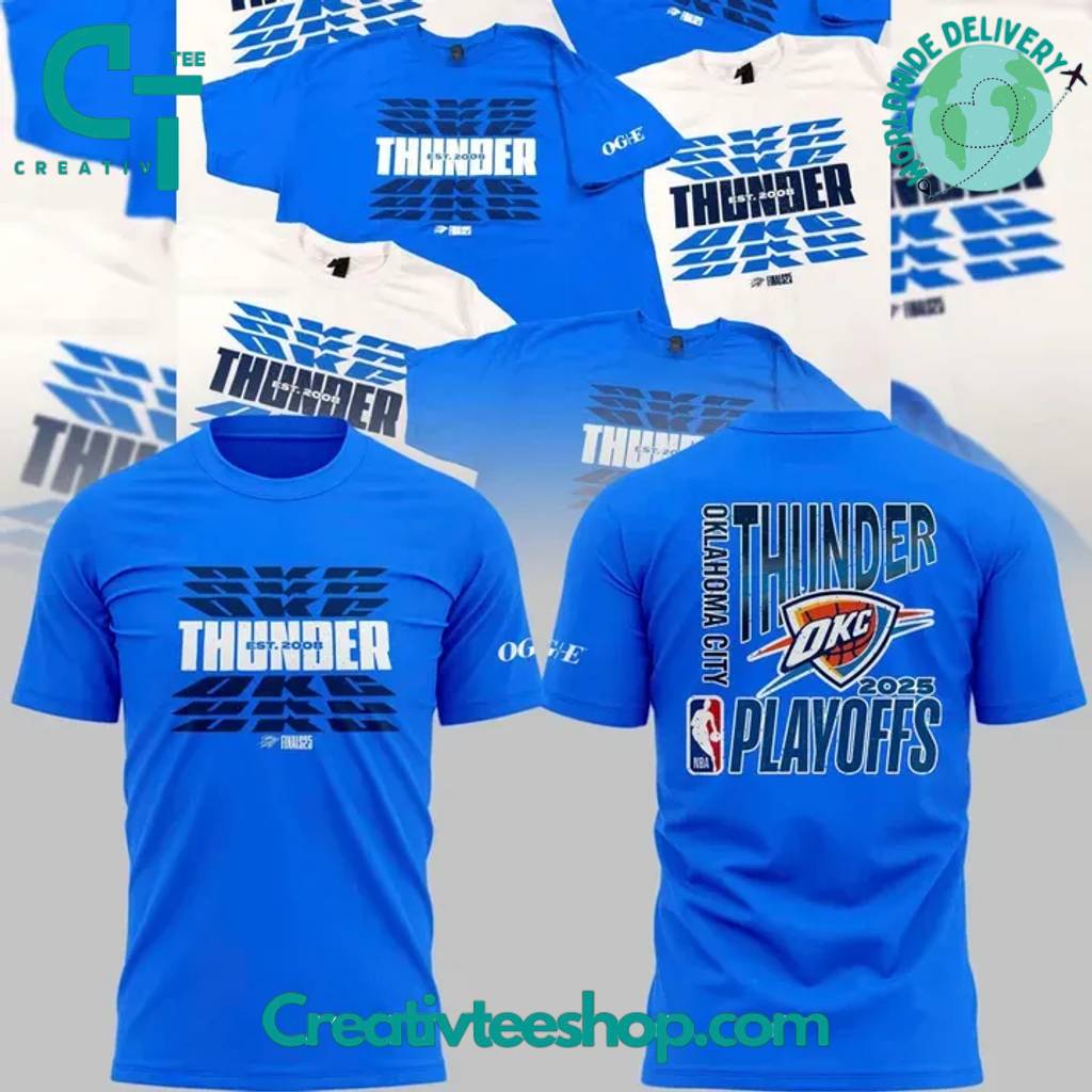 Oklahoma City Thunder NBA Finals 2025 “Thunder Up” Special New Shirt