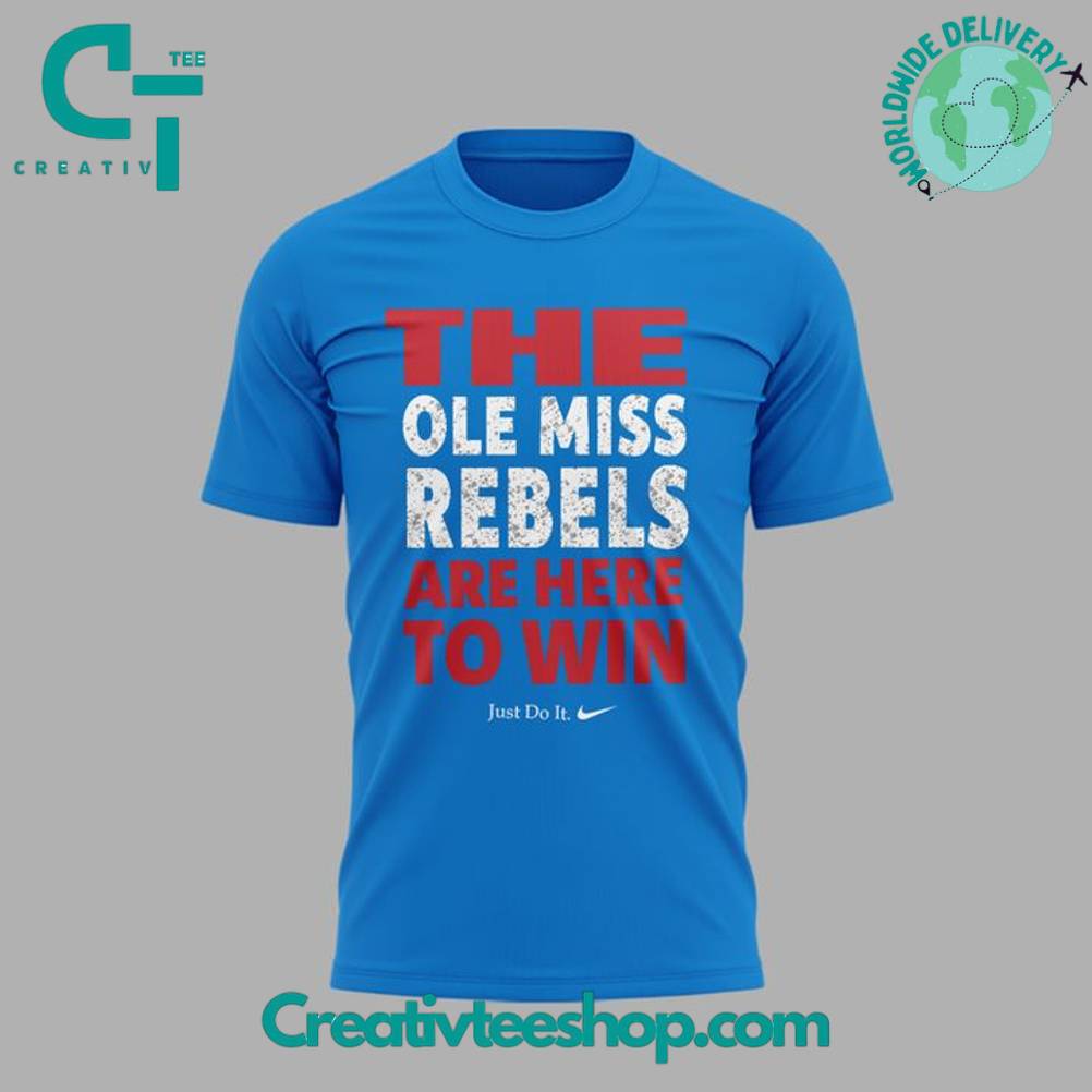 Ole Miss Rebels “Here to Win” Special Blue Tee