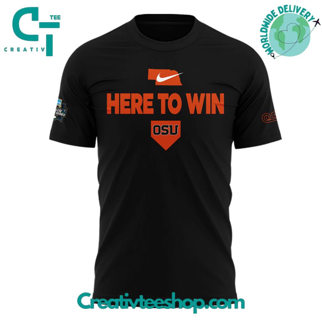 Oregon State Beavers 2025 College World Series “Here To Win” Special Tee