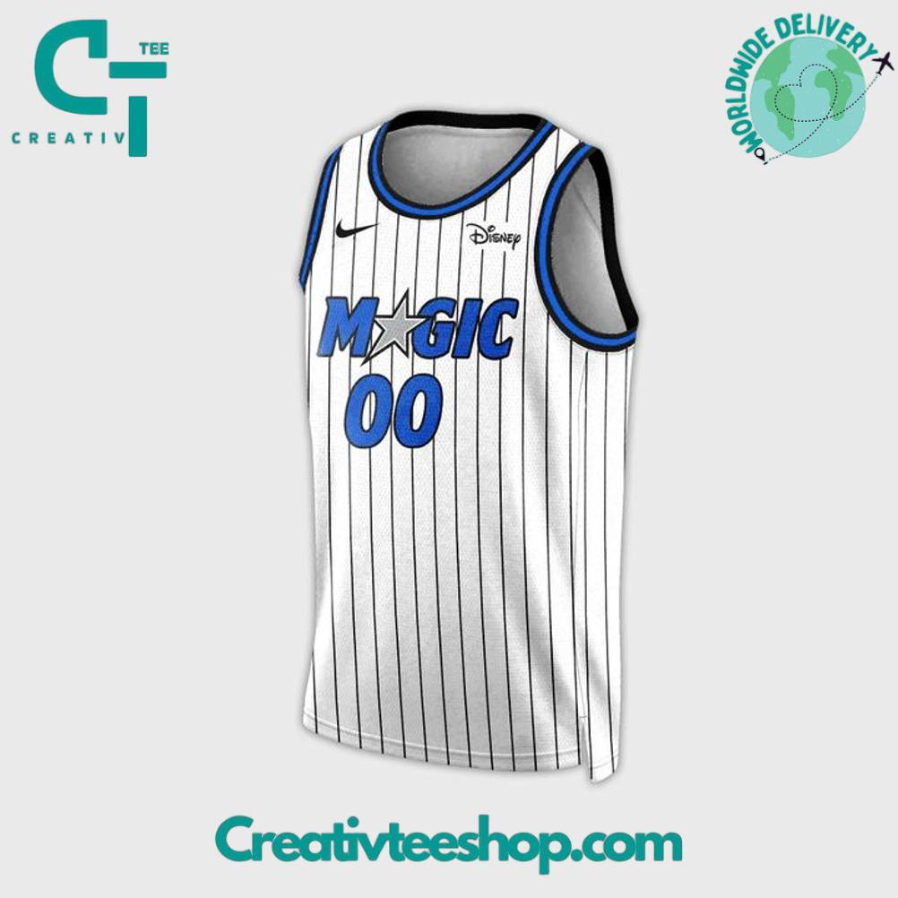 Orlando Magic The Star Uniform 2025 Personalized Basketball Jersey – White