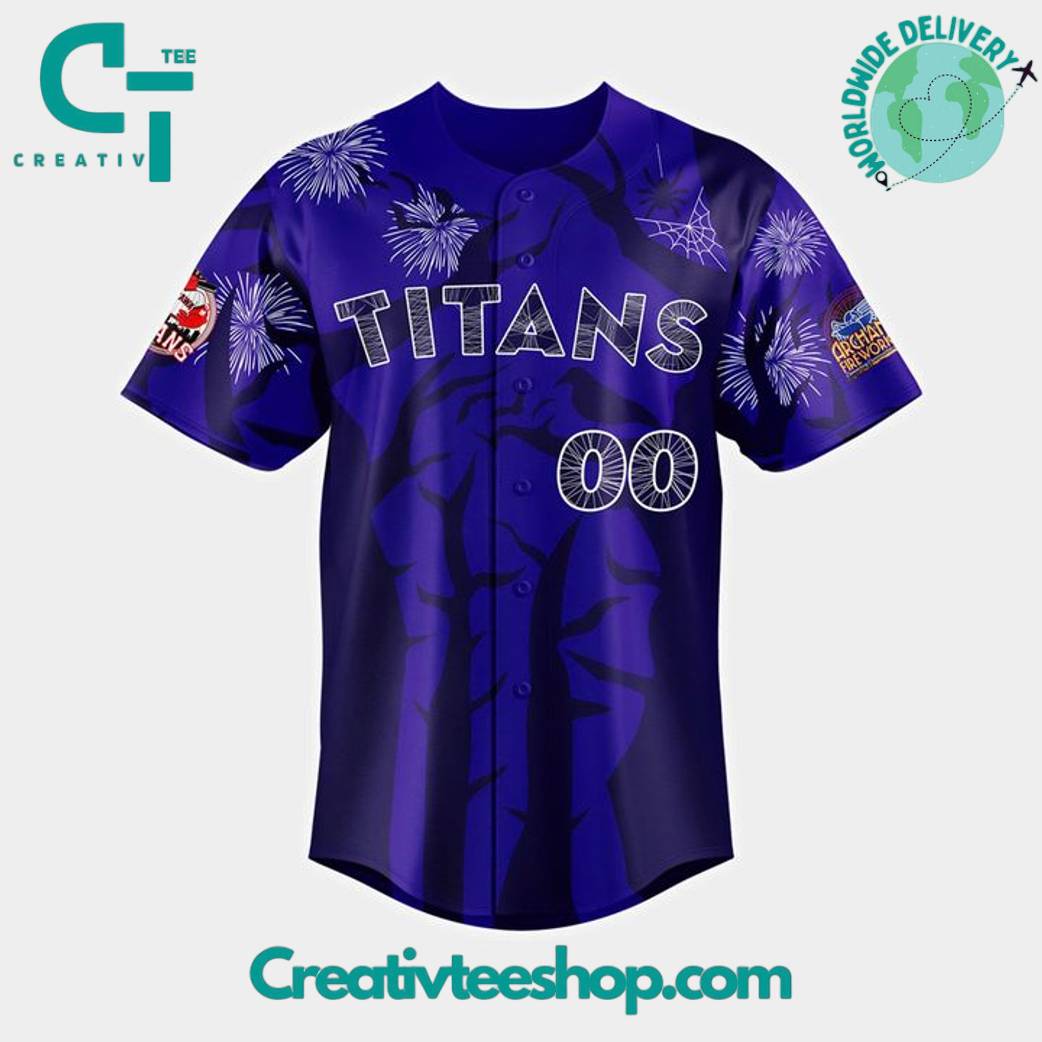 Ottawa Titans Firework Design Personalized Baseball Jersey