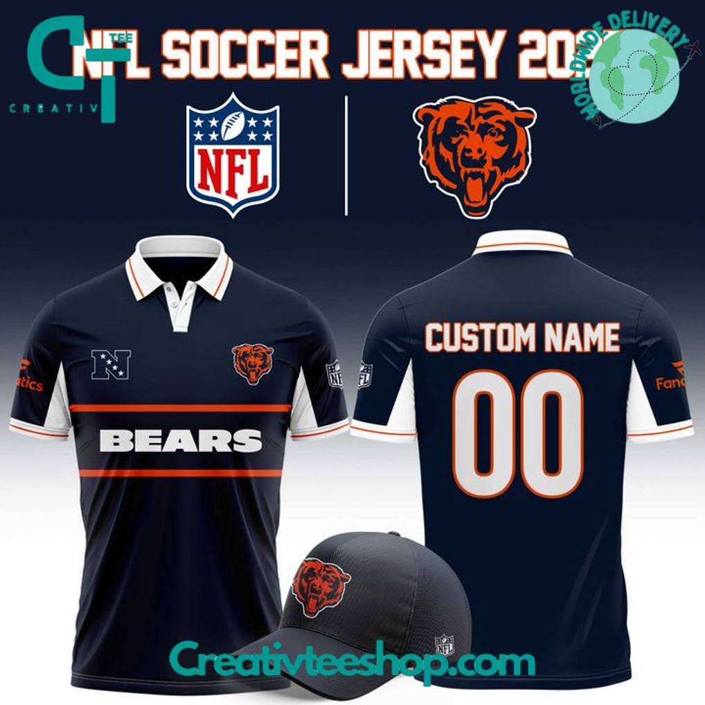 Chicago Bears NFL 2025 Football x Football Polo